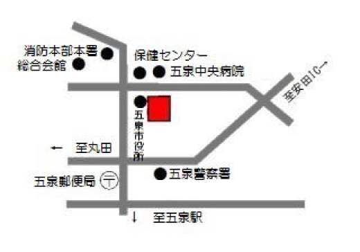 五泉市社会福祉協議会などの地図