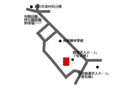 五泉市村松デイサービスセンターなどの地図